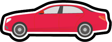 赤い車